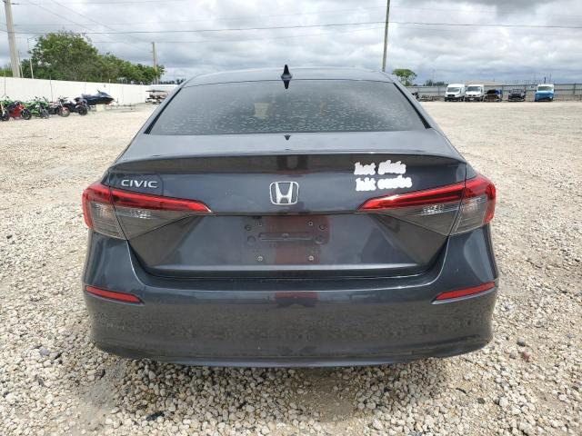 2HGFE2F28NH506955 - 2022 HONDA CIVIC LX GRAY photo 6