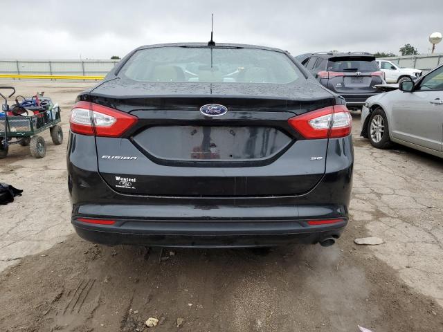 3FA6P0H74DR311739 - 2013 FORD FUSION SE BLACK photo 6