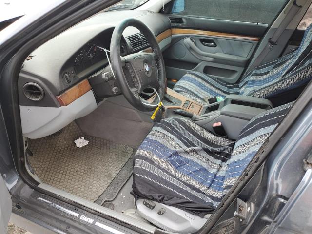 WBADT43431GX20297 - 2001 BMW 5 SERIES I AUTOMATIC BLUE photo 7