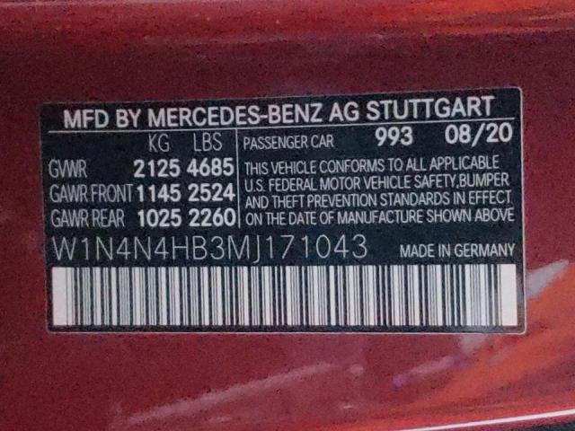 W1N4N4HB3MJ171043 - 2021 MERCEDES-BENZ GLA 250 4MATIC RED photo 13