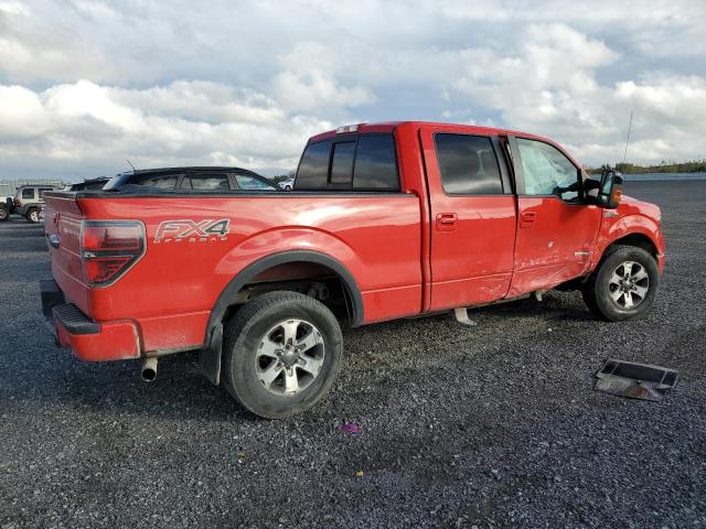 1FTFW1ETXDKF74827 - 2013 FORD F150 FX4X4 SUPERCREW RED photo 3