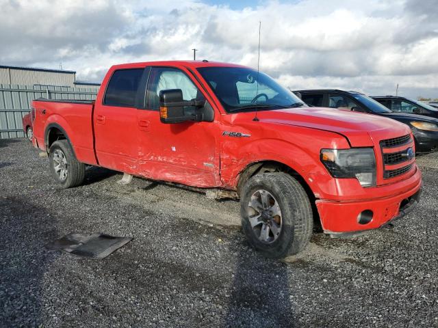 1FTFW1ETXDKF74827 - 2013 FORD F150 FX4X4 SUPERCREW RED photo 4