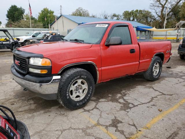 1GTEK14V72Z200996 - 2002 GMC NEW SIERRA K1500 RED photo 1