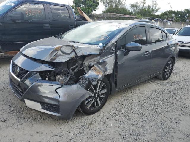 3N1CN8EV5ML832866 - 2021 NISSAN VERSA SV GRAY photo 1