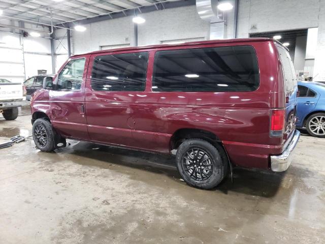 1FMRE11W06DA15810 - 2006 FORD ECONOLINE E150 WAGON BURGUNDY photo 2