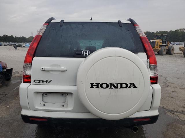 JHLRD78925C007791 - 2005 HONDA CR-V SE WHITE photo 6