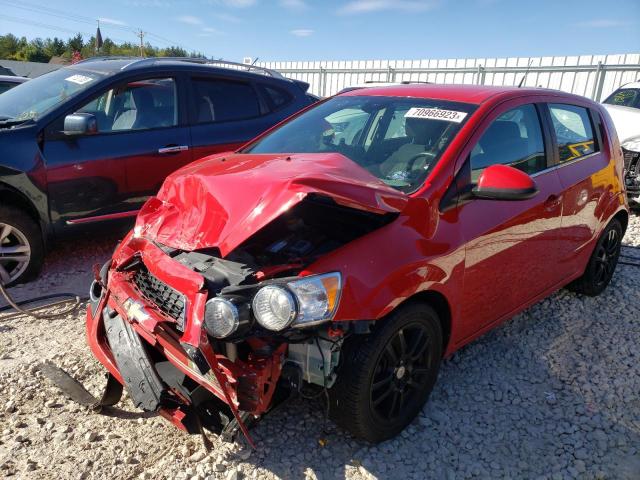 1G1JC6SH0C4135373 - 2012 CHEVROLET SONIC LT RED photo 1