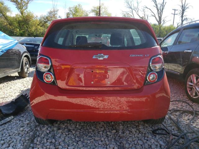 1G1JC6SH0C4135373 - 2012 CHEVROLET SONIC LT RED photo 6