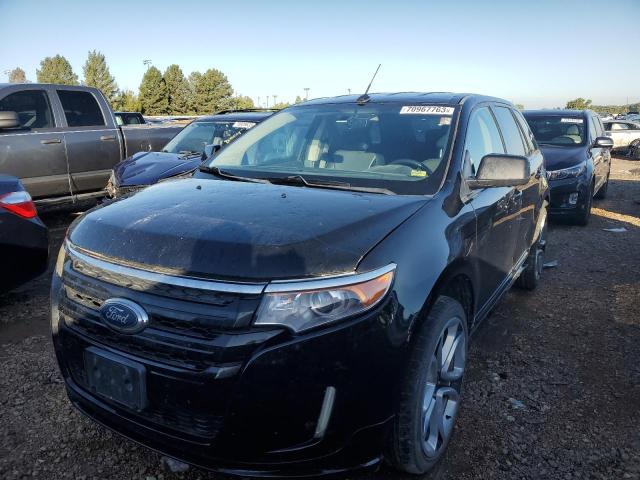 2FMDK4AK2BBA78490 - 2011 FORD EDGE SPORT BLACK photo 1