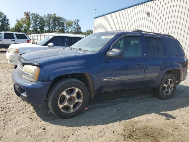 1GNDT13S442338935 - 2004 CHEVROLET TRAILBLAZE LS BLUE photo 1