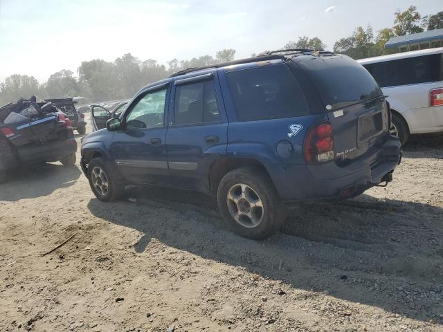 1GNDT13S442338935 - 2004 CHEVROLET TRAILBLAZE LS BLUE photo 2