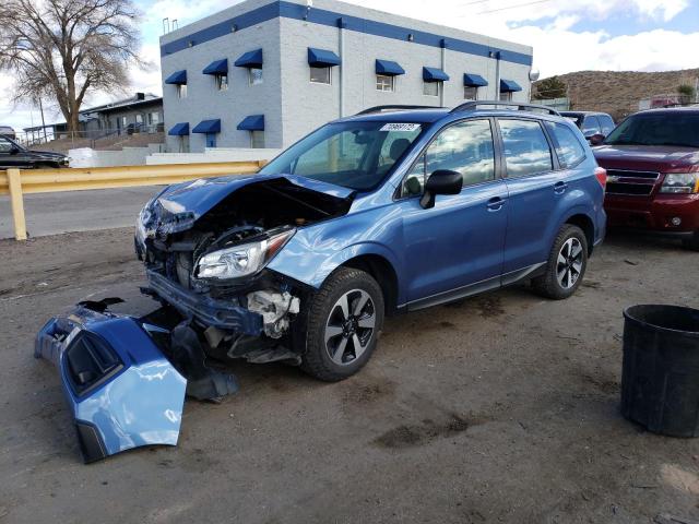 JF2SJABC9JH466890 - 2018 SUBARU FORESTER 2.5I BLUE photo 1