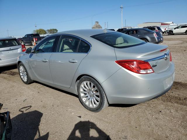 W04GT5GC1B1006500 - 2011 BUICK REGAL CXL SILVER photo 2