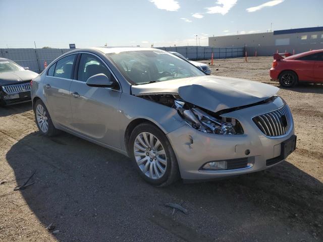 W04GT5GC1B1006500 - 2011 BUICK REGAL CXL SILVER photo 4