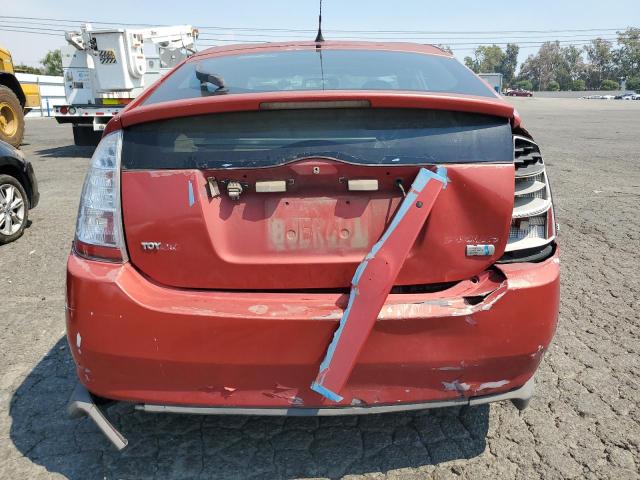 JTDKB20U083407103 - 2008 TOYOTA PRIUS RED photo 6