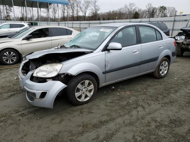 KNADE123776190092 - 2007 KIA RIO BASE SILVER photo 1