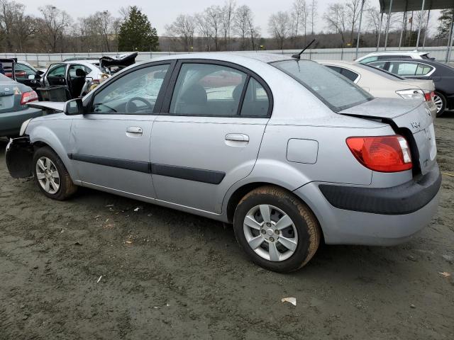 KNADE123776190092 - 2007 KIA RIO BASE SILVER photo 2