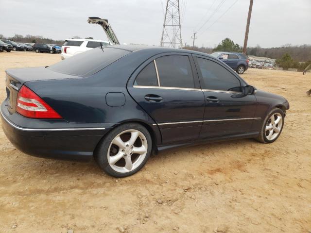 WDBRF40J55F607777 - 2005 MERCEDES-BENZ C 230K SPORT SEDAN BLUE photo 3