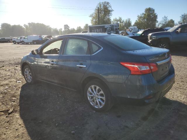 3N1AB7AP5HY359545 - 2017 NISSAN SENTRA S BLUE photo 2