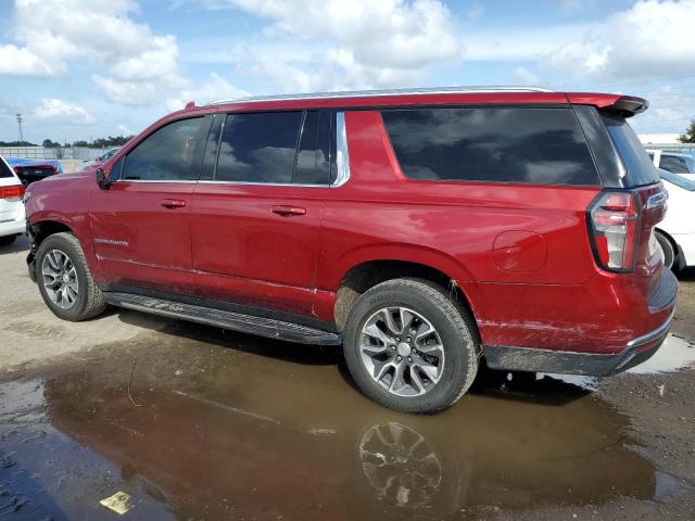 1GNSCCKD7MR485327 - 2021 CHEVROLET SUBURBAN C1500 LT RED photo 2