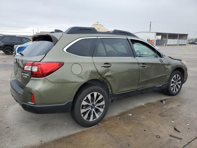 4S4BSANCXH3364721 - 2017 SUBARU OUTBACK 2.5I LIMITED GREEN photo 3