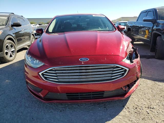 3FA6P0LU1JR204785 - 2018 FORD FUSION SE HYBRID BURGUNDY photo 5