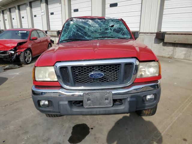 1FTZR45EX5PA00918 - 2005 FORD RANGER SUPER CAB RED photo 5