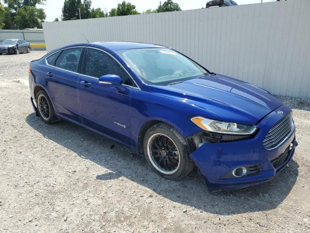 3FA6P0LU1DR321156 - 2013 FORD FUSION SE HYBRID BLUE photo 4