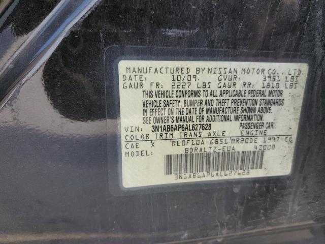 3N1AB6AP6AL627628 - 2010 NISSAN SENTRA 2.0 BLACK photo 12