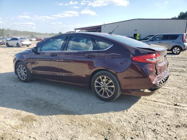 3FA6P0H70HR391157 - 2017 FORD FUSION SE MAROON photo 2