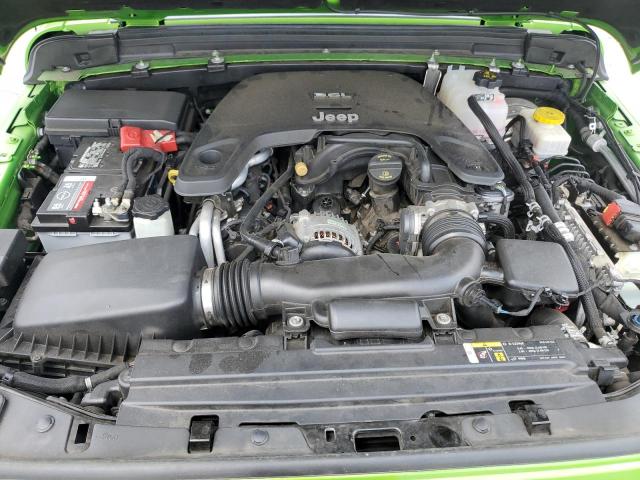 1C4HJXDG0KW509750 - 2019 JEEP WRANGLER UNLIMITED SPORT Grün Foto 11