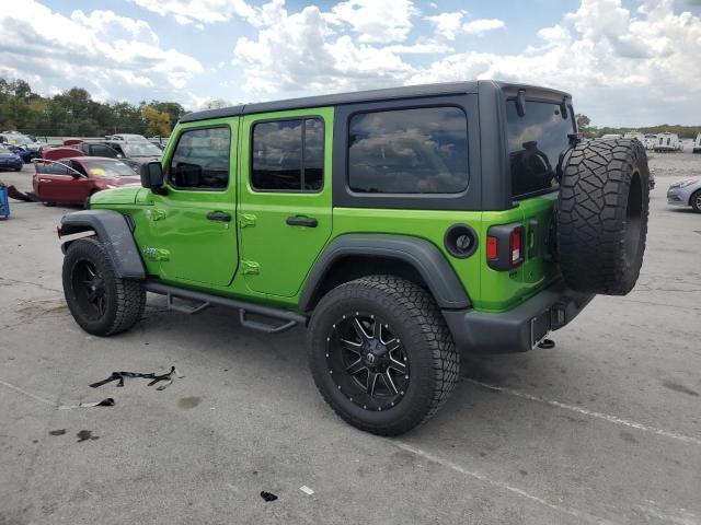 1C4HJXDG0KW509750 - 2019 JEEP WRANGLER UNLIMITED SPORT Grün Foto 2