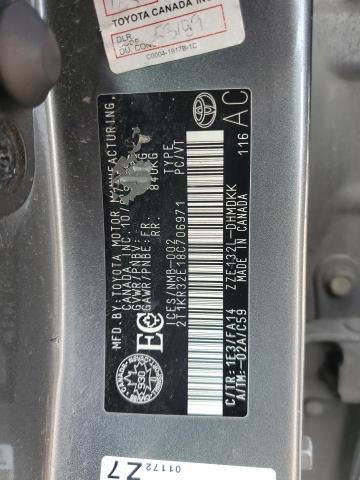 2T1KR32E18C706971 - 2008 TOYOTA COROLLA MA XR CHARCOAL photo 12