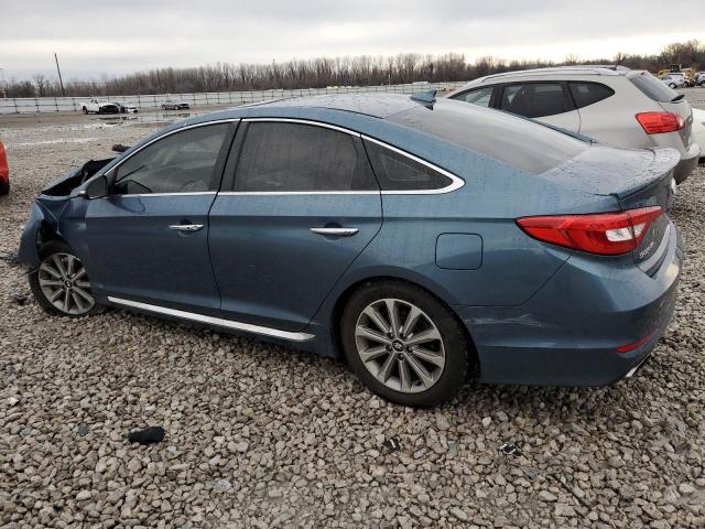 5NPE34AFXHH566642 - 2017 HYUNDAI SONATA SPORT BLUE photo 2