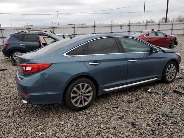 5NPE34AFXHH566642 - 2017 HYUNDAI SONATA SPORT BLUE photo 3