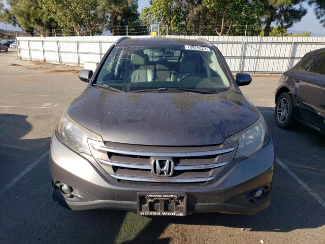 2HKRM3H79DH514033 - 2013 HONDA CR-V EXL GRAY photo 5