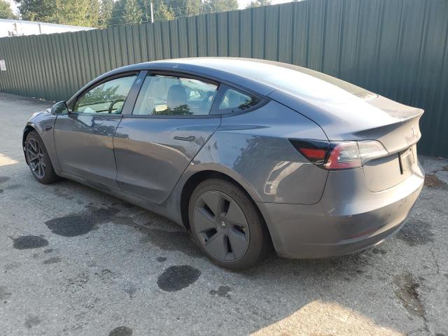 5YJ3E1EA2PF406377 - 2023 TESLA MODEL 3 GRAY photo 2