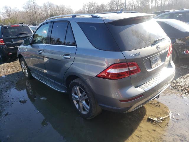 4JGDA5HB8CA000680 - 2012 MERCEDES-BENZ ML 350 4MATIC SILVER photo 2