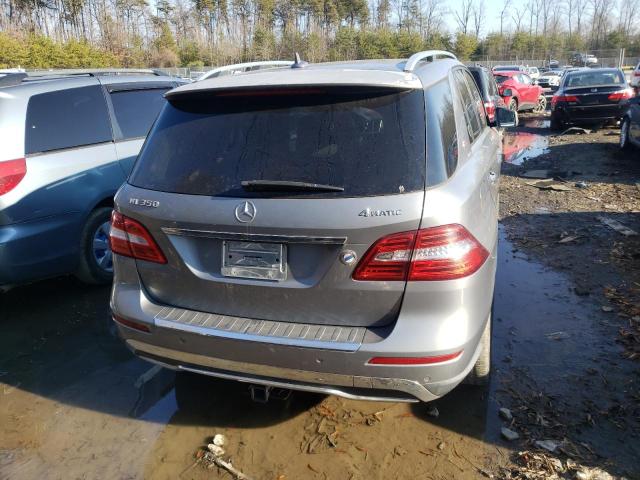 4JGDA5HB8CA000680 - 2012 MERCEDES-BENZ ML 350 4MATIC SILVER photo 6