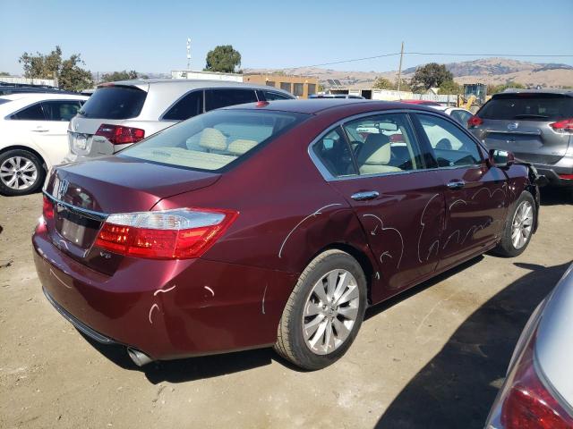 1HGCR3F82EA018679 - 2014 HONDA ACCORD EXL BURGUNDY photo 3