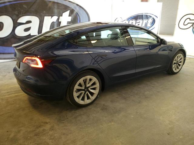 5YJ3E1EA9NF371334 - 2022 TESLA MODEL 3 ლურჯი ფოტო 3