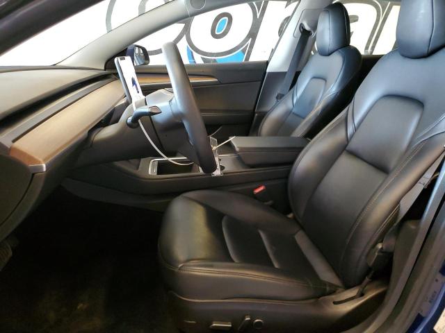 5YJ3E1EA9NF371334 - 2022 TESLA MODEL 3 ლურჯი ფოტო 7