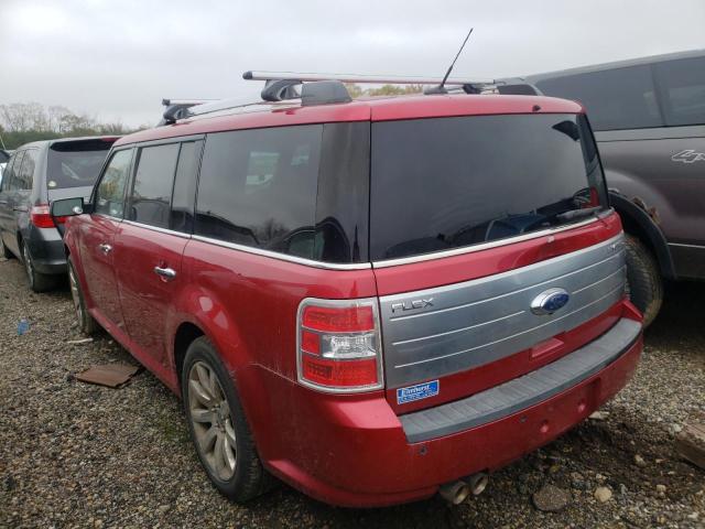 2FMGK5DC5ABA79378 - 2010 FORD FLEX LIMITED RED photo 2