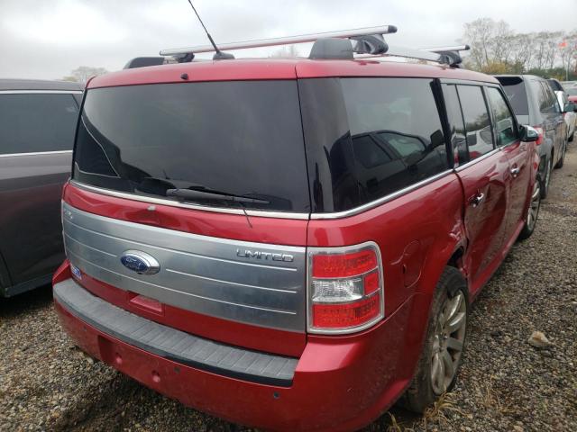 2FMGK5DC5ABA79378 - 2010 FORD FLEX LIMITED RED photo 3