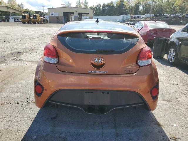 KMHTC6AE2FU232579 - 2015 HYUNDAI VELOSTER TURBO ORANGE photo 6