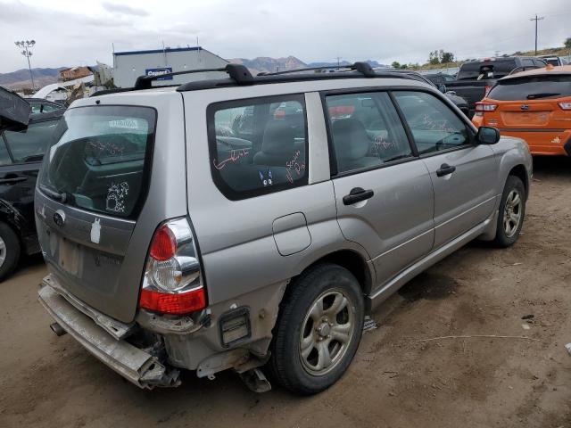 JF1SG63627H701079 - 2007 SUBARU FORESTER 2.5X SILVER photo 3