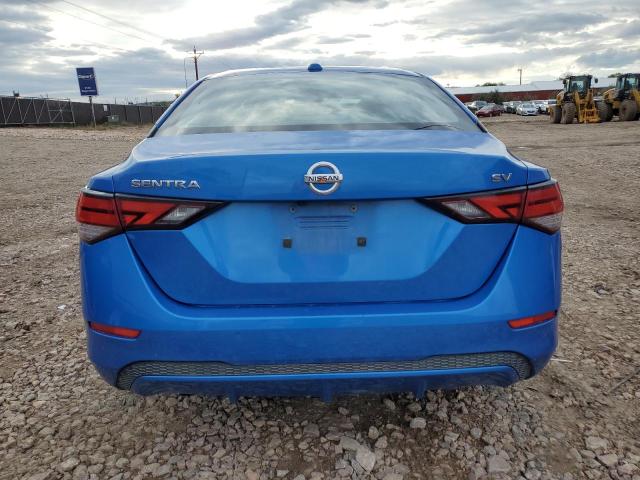 3N1AB8CV8MY270418 - 2021 NISSAN SENTRA SV BLUE photo 6