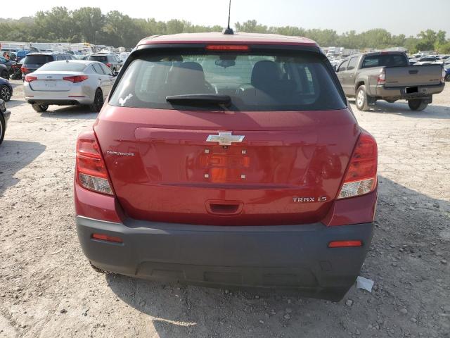 KL7CJKSB4FB263221 - 2015 CHEVROLET TRAX LS RED photo 6