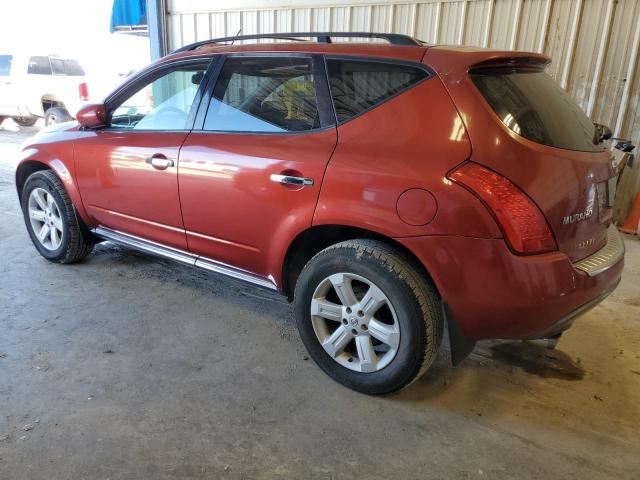 JN8AZ08T26W427683 - 2006 NISSAN MURANO SL RED photo 2