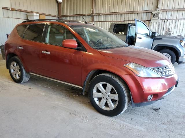 JN8AZ08T26W427683 - 2006 NISSAN MURANO SL RED photo 4